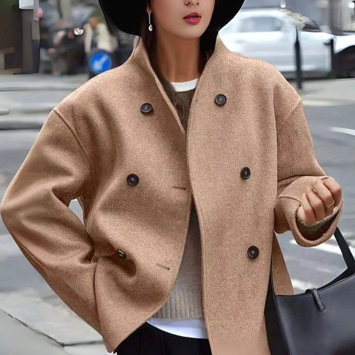 Elspeth double breasted statement coat – image 5