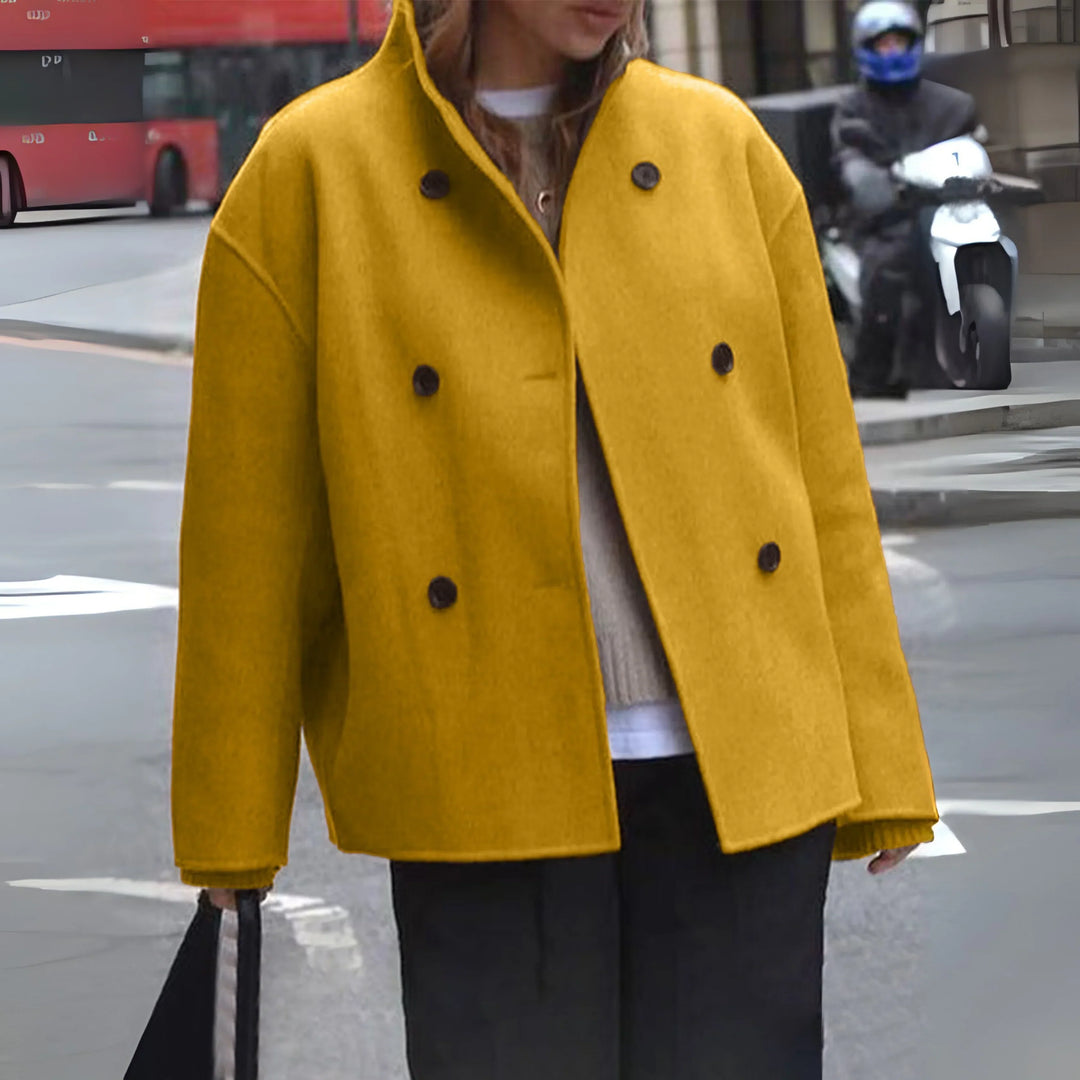 Elspeth double breasted statement coat – image 6