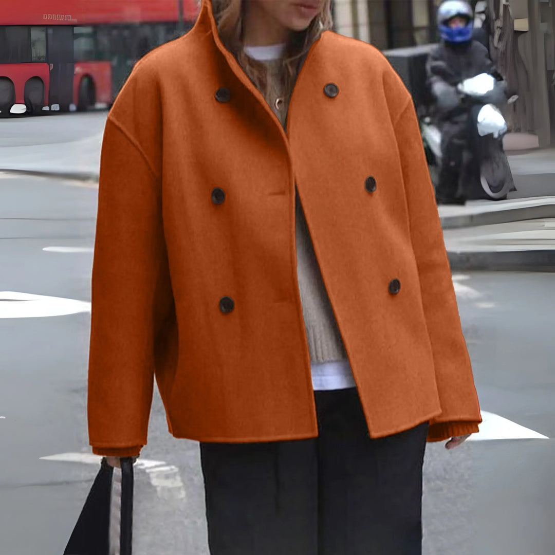 Elspeth double breasted statement coat – image 7