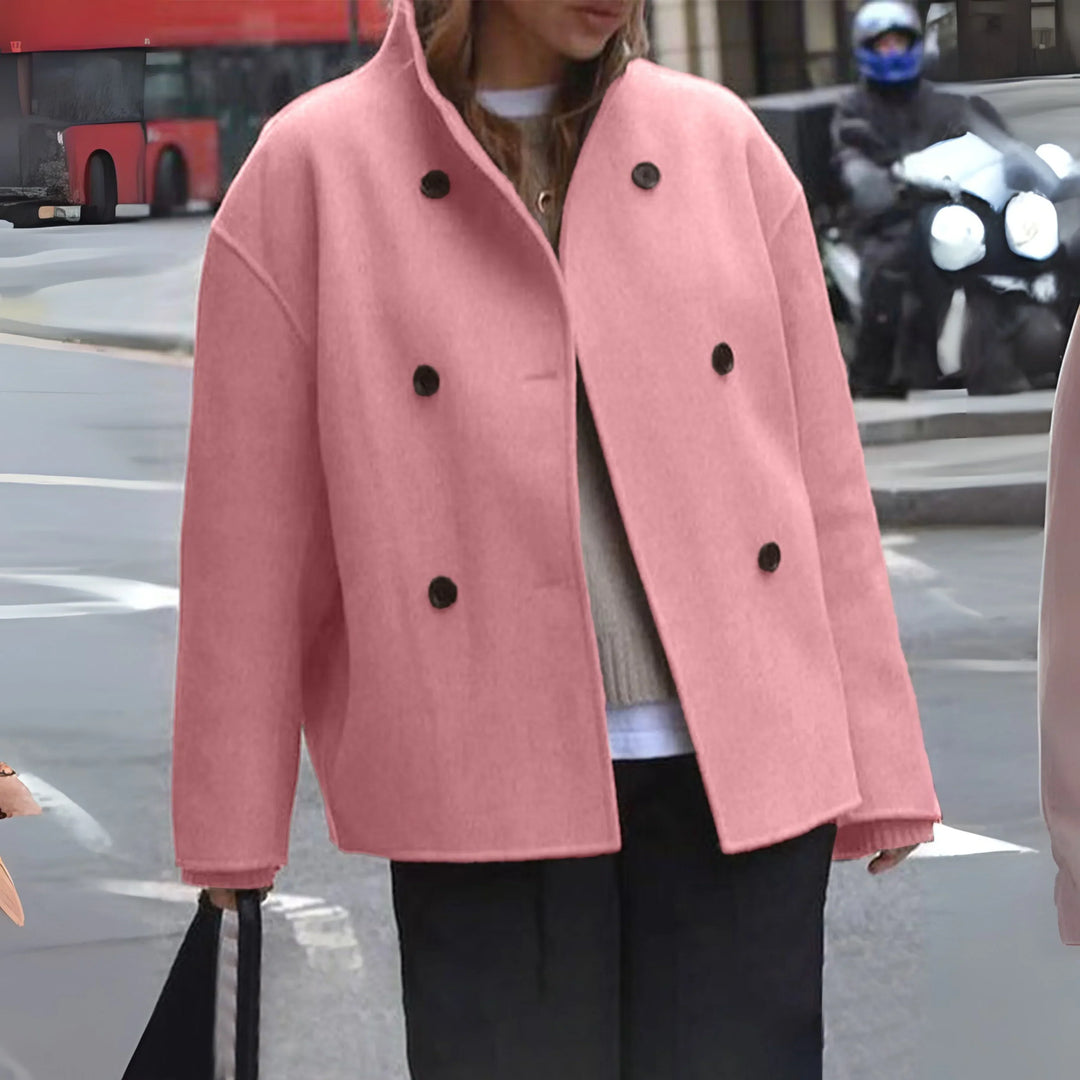 Elspeth double breasted statement coat – image 8