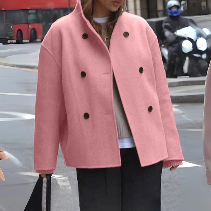Elspeth double breasted statement coat – image 8