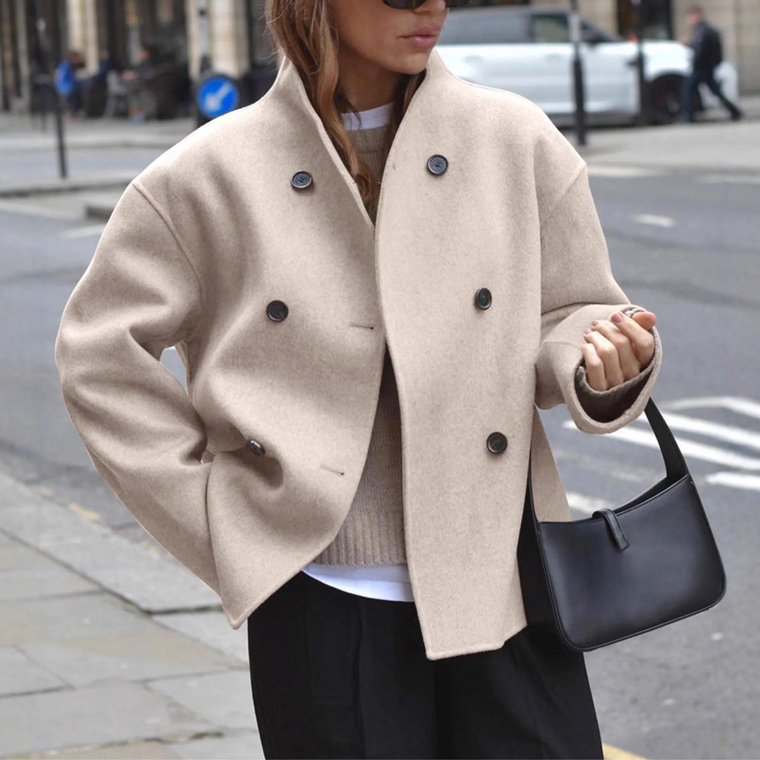 Elspeth double breasted statement coat – image 9